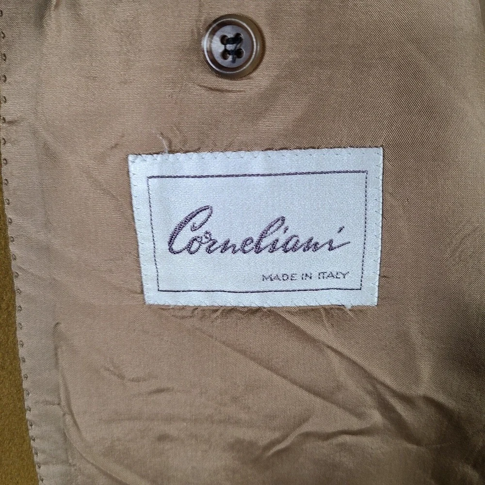Corneliani X‎ Cedrics Jacket Mens 42R Brown Wool Cashmere Blazer Italy Chamois